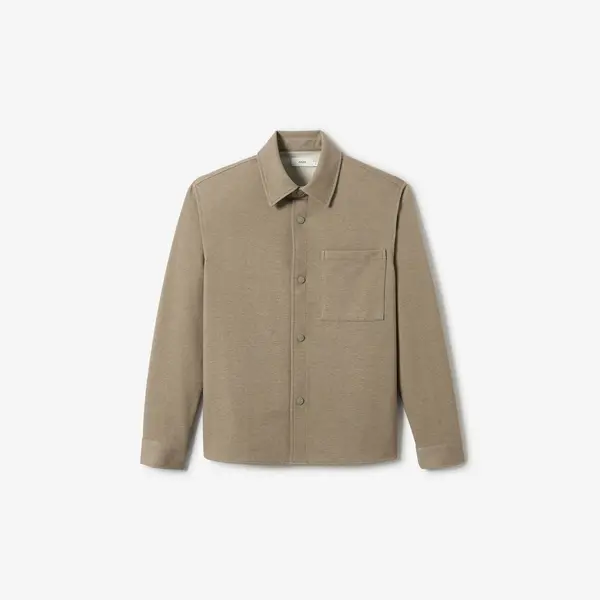 Surchemise en maille col français