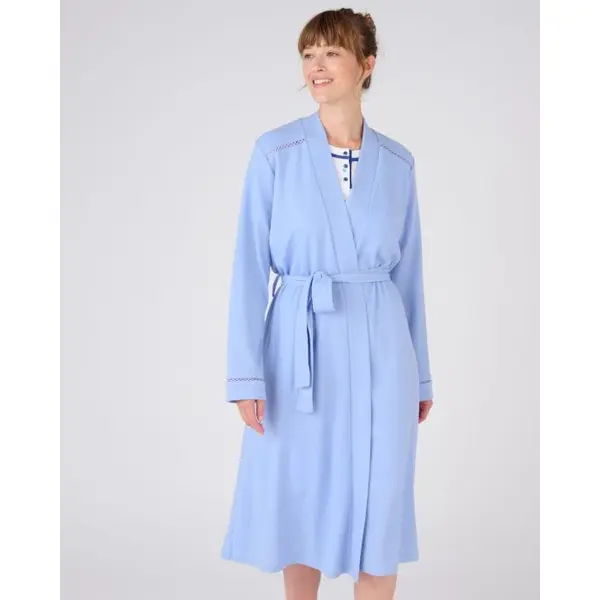 Robe de chambre maille fantaisie gaufrée