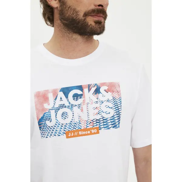 T-shirt blanc logo graphique