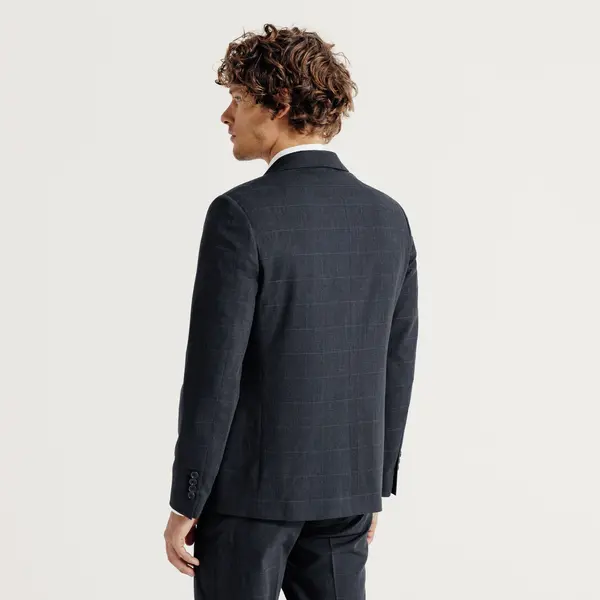 Veste de costume confort à carreaux