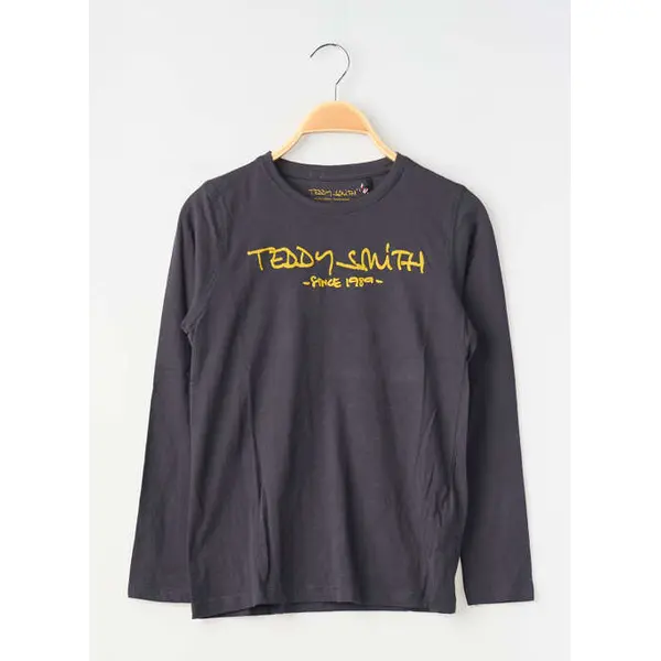 T-shirt Teddy Smith Bleu Manches Longues
