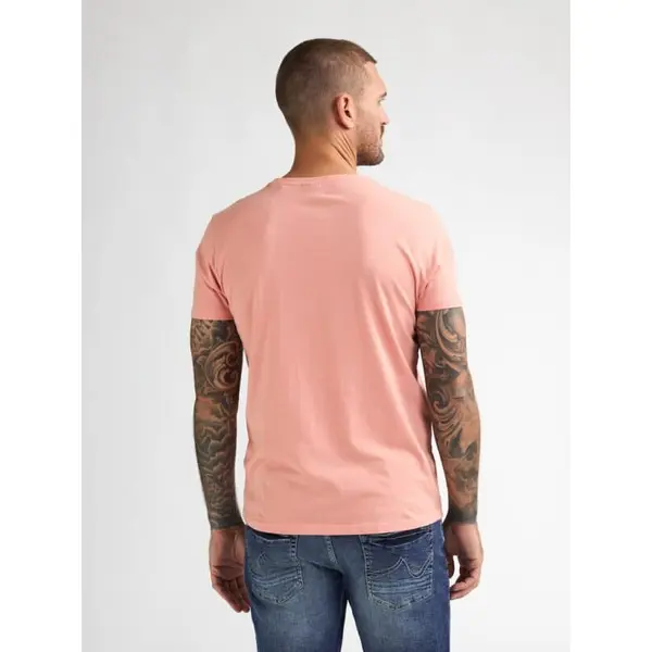 TEE SHIRT UNI ROSE MANCHES COURTES COL ROND LOGO PETROL INDUSTRIES HOMME DU S AU XXL NOUVELLE COLLECTION PRINTEMPS ETE M-ROS-TSR002 3174