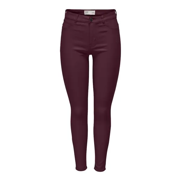 Pantalon similicuir rouge bordeaux JDY NEW THUNDER – Automne-Hiver 2025