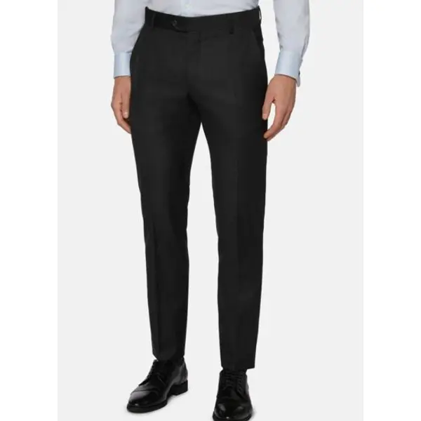 Pantalon anthracite en laine super 130 slim fit - Boggi milano