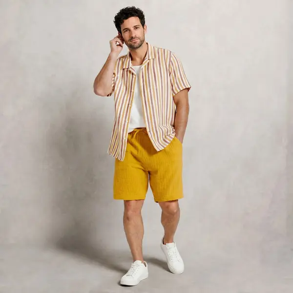 Short en gaze de coton
