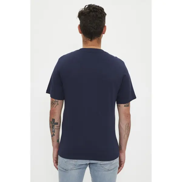 T-shirt bleu marine coupe standard