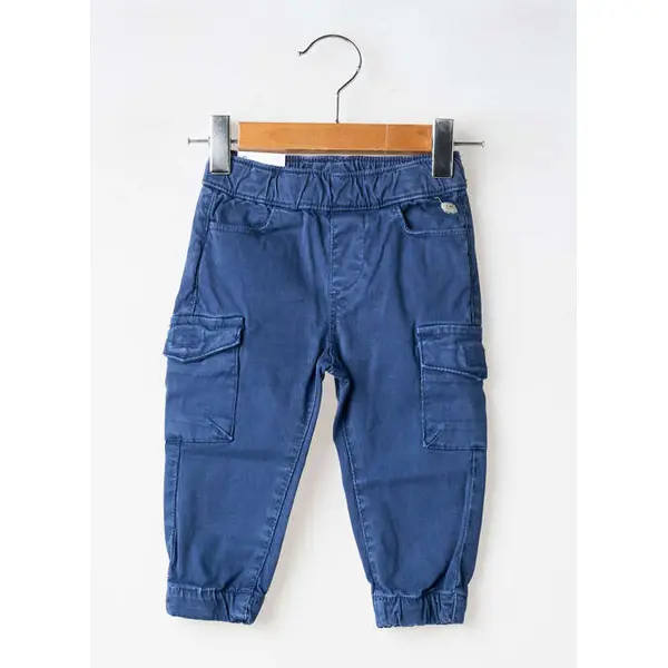 Pantalon Cargo Mayoral Bleu Taille Ajustable