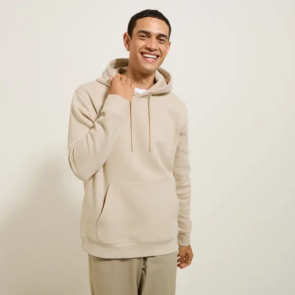 Sweat à capuche uni