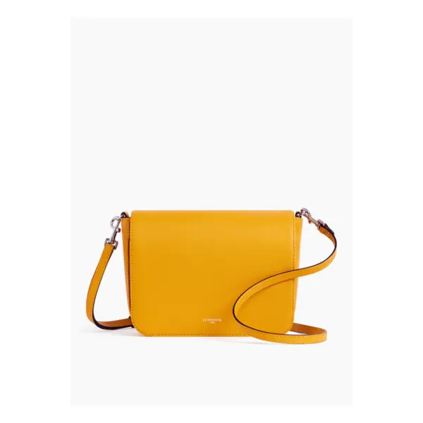 Pochette à rabat avec bandoulière amovible Lise en cuir signature T - Le Tanneur