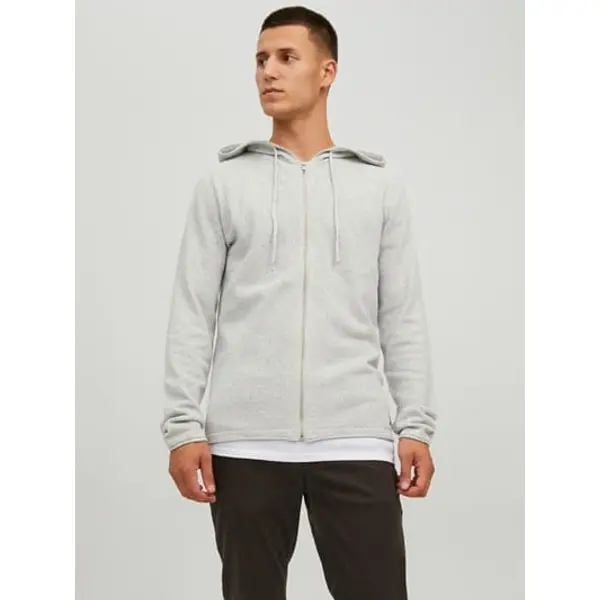 VESTE GRISE ZIPPER HOMME