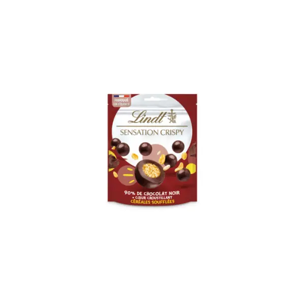 Sensation crispy chocolat noir céréales soufflées - Lindt
