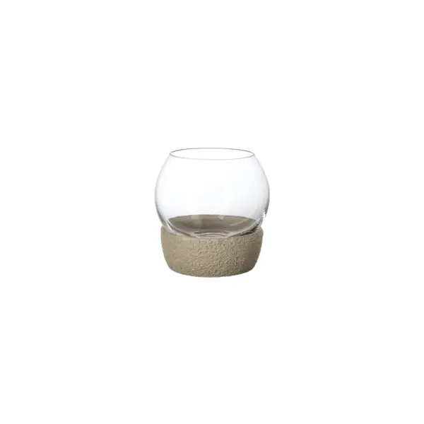 Perlemor Home - Petit photophore, en verre cristallin et béton - Villeroy & Boch