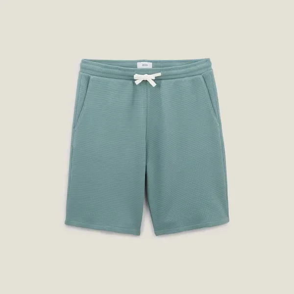 Short en molleton gaufré