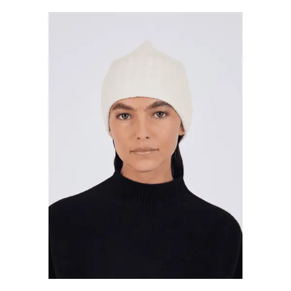 Bonnet cachemire dora ecru - Notshy