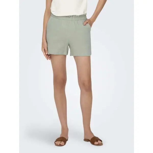 Short vert femme en gaze de coton JDY – Léger et naturel Printemps/Été 2026