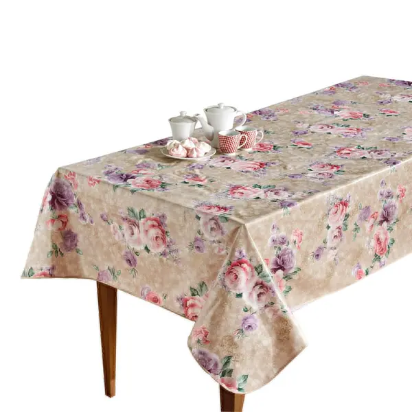 Toile cirée Roseraie rectangulaire