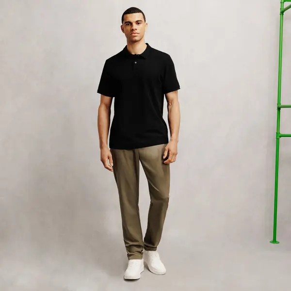 Polo manches courtes piqué uni