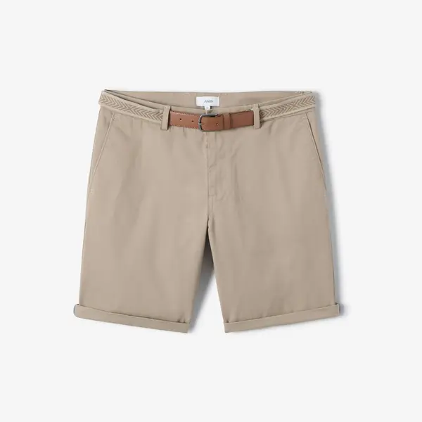 Bermuda chino slim à ceinture uni