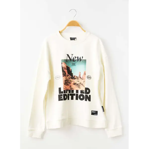 Sweat-shirt Le Temps Des Cerises Blanc Manches Longues