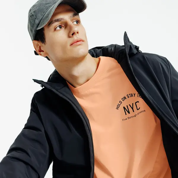 Tee shirt en coton imprimé NYC
