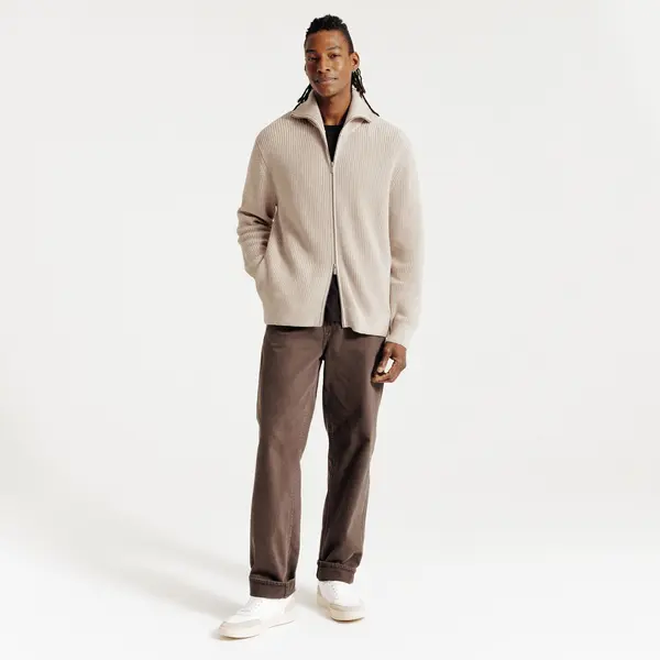 Gilet zippé col camionneur