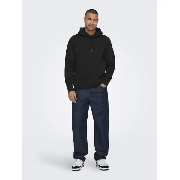 : Sweat Noir à Capuche Only & Sons : Le Basique Indispensable de Votre Garde-Robe