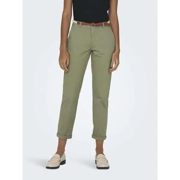 Achetez le Pantalon Chino Kaki Femme ONLY du 34 au 42