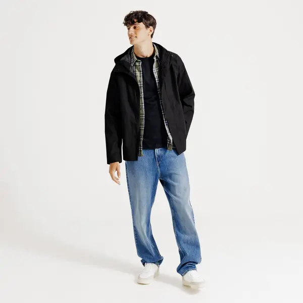 Parka courte waterproof à capuche