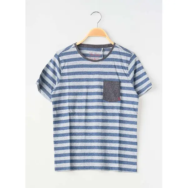 T-shirt Teddy Smith Bleu Manches Courtes