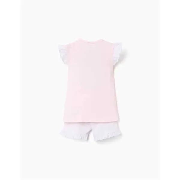 Pyjama bébé fille Disney Stitch & Angel Zippy rose coton | 6-36 mois
