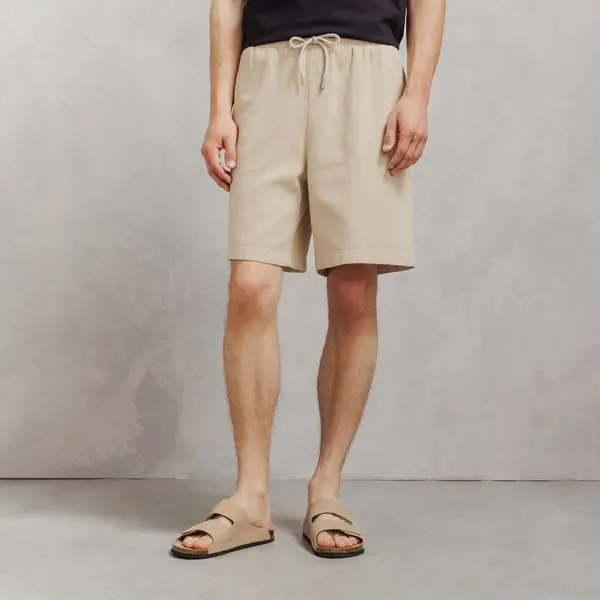 Bermuda 100% coton taille élastiquée