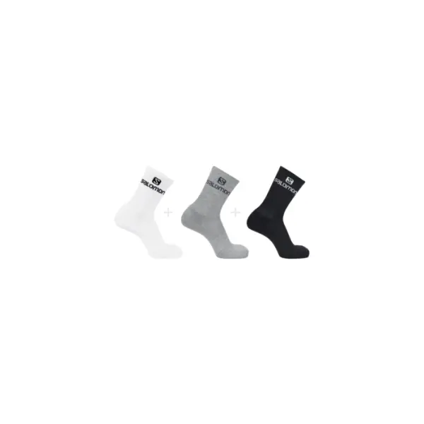 Everyday Crew 3-Pack White Alloy Black - Salomon Corbeil