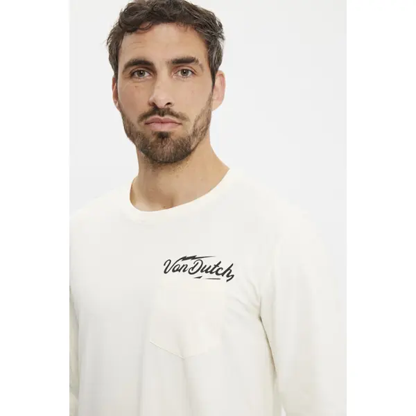 T-shirt beige manches longues Hiro