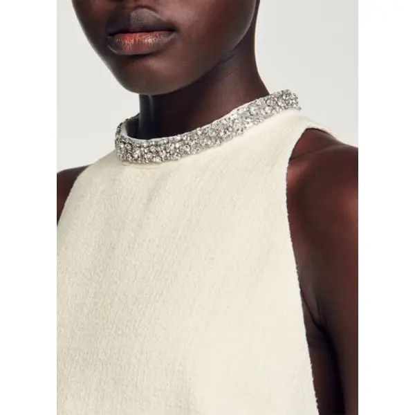 Robe à col bijoux - Sandro