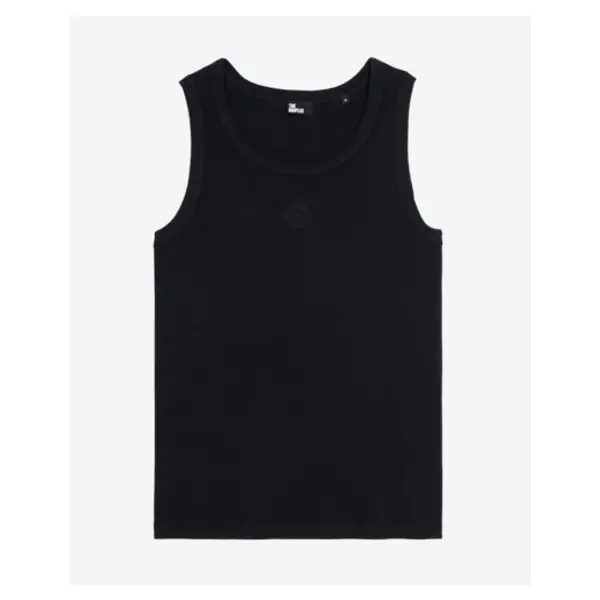 Débardeur avec broderie blason noir black washed - The Kooples Corbeil