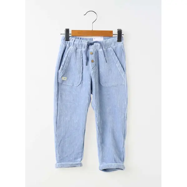 Pantalon Droit Mayoral Bleu Taille Élastique