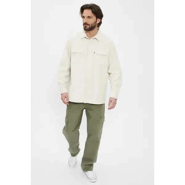 Jeans ample cargo Silvertab vert kaki