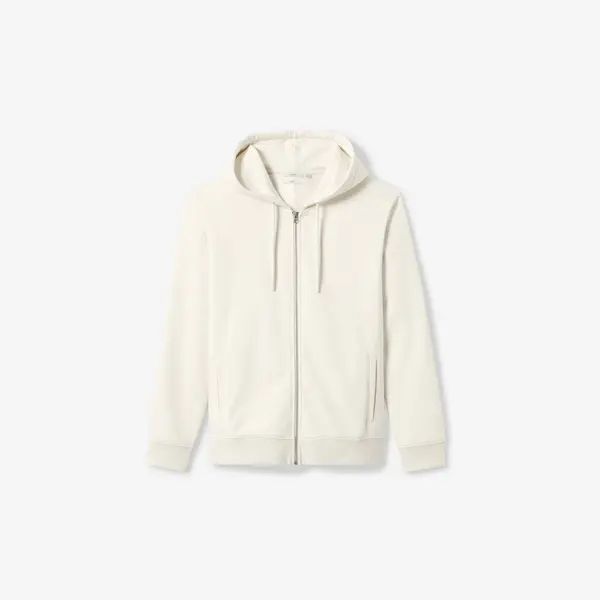 Sweat à capuche zippé molleton uni
