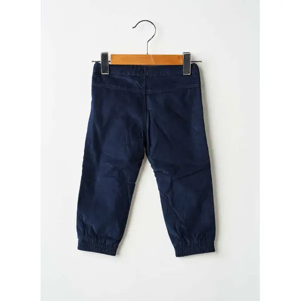 Pantalon Droit 3 Pommes Bleu Taille Ajustable