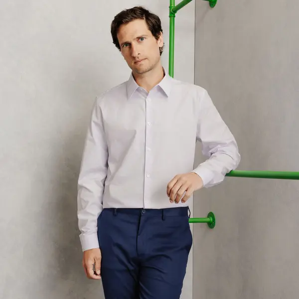 Chemise en coton regular rayée