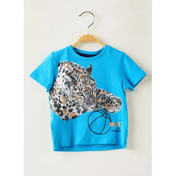 T-shirt Boboli Bleu Manches Courtes