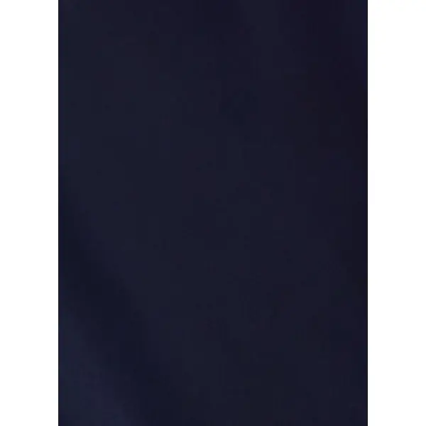 Chemise ivano col cubain avec poches à rabat en popeline unie marine - Figaret