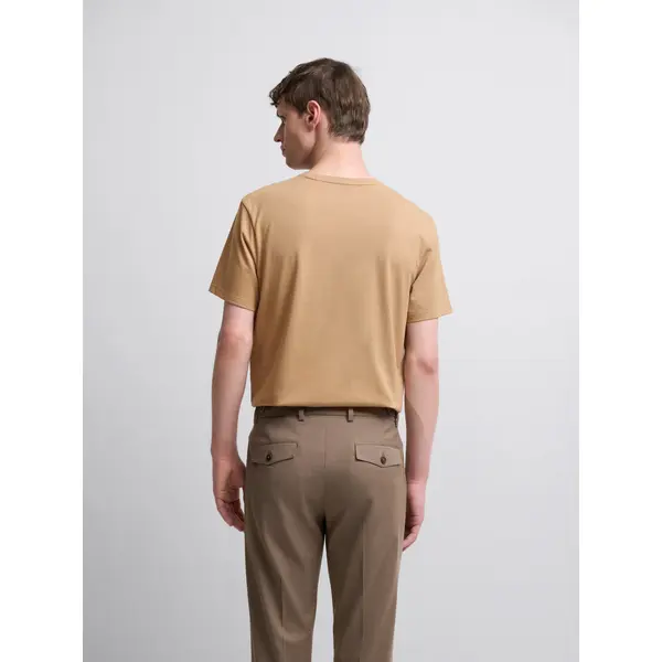 T-shirt col V mélange coton Supima®