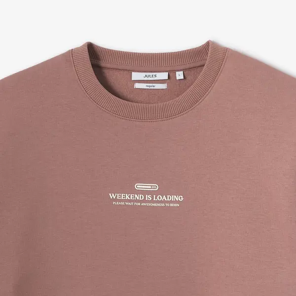 Sweat col rond imprimé