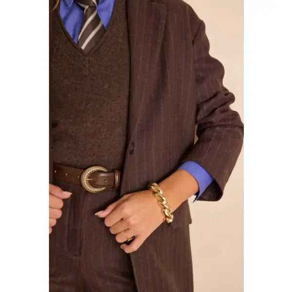 Veste tailleur en laine rayée PARKER - Maison 123 Corbeil