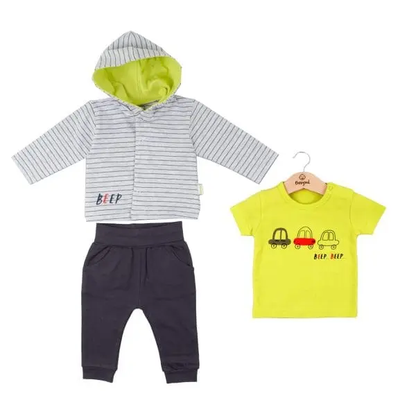 ENSEMBLE 3 PIECES BABYBOL BB GARCON BEEP