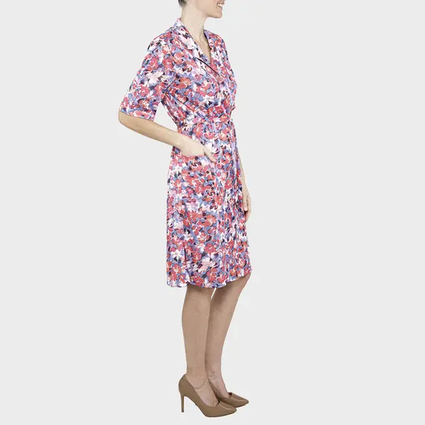 Robe-chemisier fleurs d’été