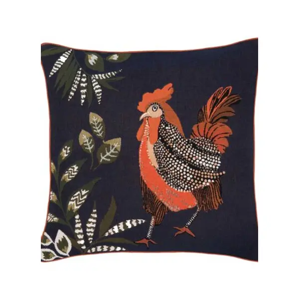 Yves Delorme - Housse de coussin en tapisserie de coton vert, Casanova - Yves Delorme