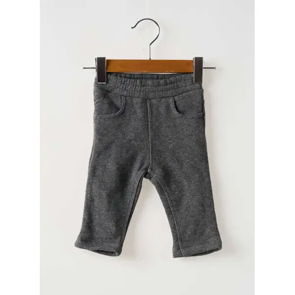 Pantalon Slim Petit Bateau Gris Taille Élastique