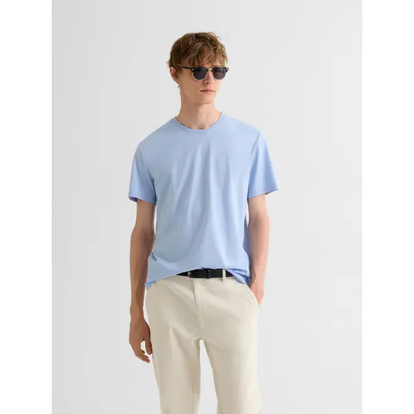 T-shirt col rond mélange coton Supima®